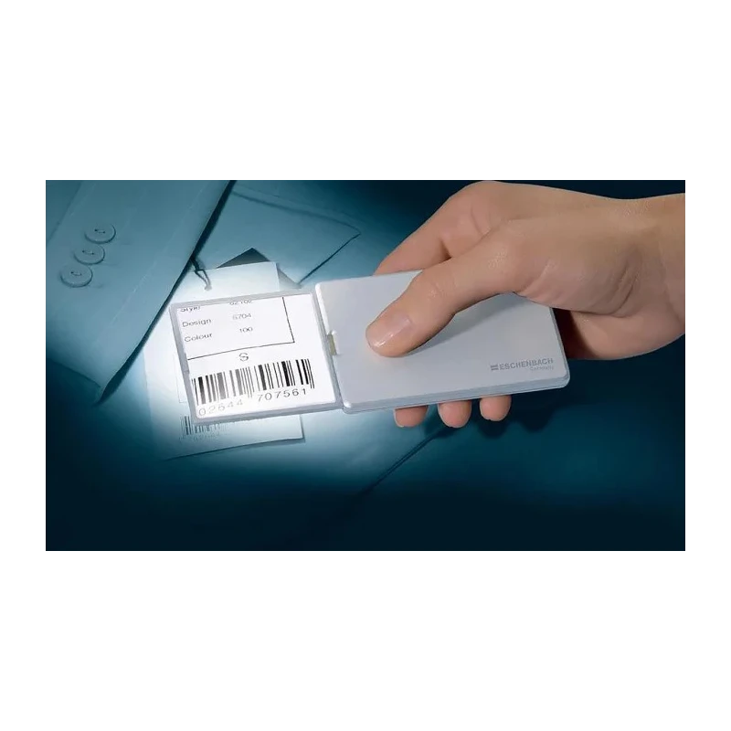 Eschenbach Pocket Illuminated Magnifier 4x Magnification, Battery Operated CR2025, Model 152122