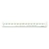 Intelligent LED Solutions 24V Blue LED Strip 150mm Length 3000K Colour Temperature Rigid Durable ILS-P516-0150-DEBL-SC201.