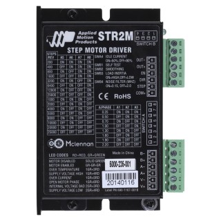 Applied Motion Systems Stepper Motor Controller Amplifier, 48V dc Supply, 300 mA to 2.2A Output Current STR-2M