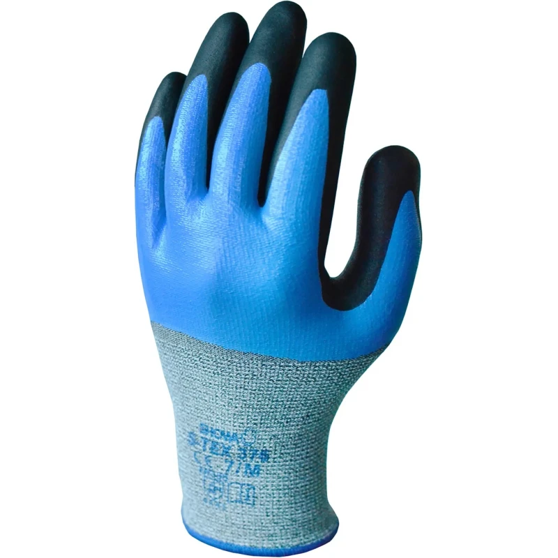 Tilsatec Grey Polyester Stainless Steel Cut Resistant Work Gloves Size 8 Nitrile Coating SHOS376