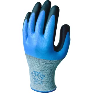 Tilsatec S-TEX 376 Grey Polyester Stainless Steel Cut Resistant Work Gloves Size 9 Nitrile Coating SHOS376