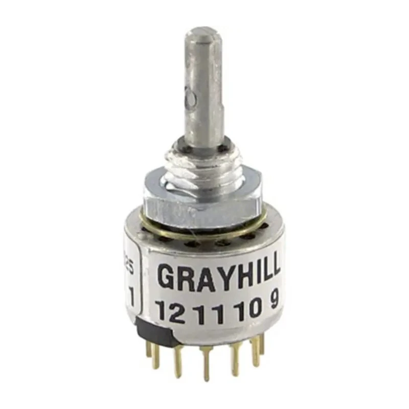 Grayhill 56 Series 12 Position DP12T Single Deck Rotary Switch 200mA PCB Terminal DP12T