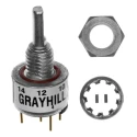 Grayhill 15 ppr Pulse Optical Encoder with 3.18 mm Flat Shaft, Panel Mount 26GSD22-01-1-AJS