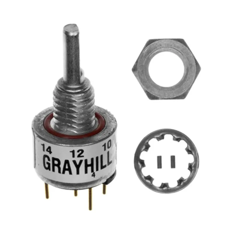 Grayhill 15 ppr Pulse Optical Encoder with 3.18 mm Flat Shaft, Panel Mount 26GSD22-01-1-AJS