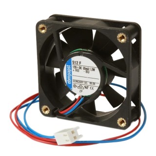 ebm-papst 4400 Series Axial Fan 12V DC 184 m³/h Air Flow 3.8W Power 0.12A Max IP20 Protection 119mm x 38mm x 38mm 