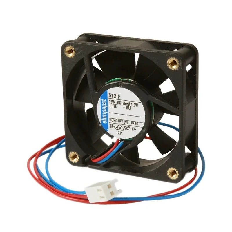 ebm-papst 4400 Series Axial Fan 12V DC 184 m³/h Air Flow 3.8W Power 0.12A Max IP20 Protection 119mm x 38mm x 38mm 