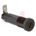 Littelfuse 10A Panel Mount Fuse Holder, 1 Pole, Glass Filled Thermoplastic Body, Compatible with 3AG Fuse 03455LS7H