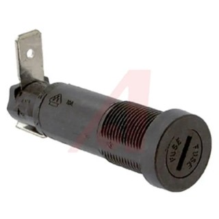 Littelfuse 10A Panel Mount Fuse Holder, 1 Pole, Glass Filled Thermoplastic Body, Compatible with 3AG Fuse 03455LS7H