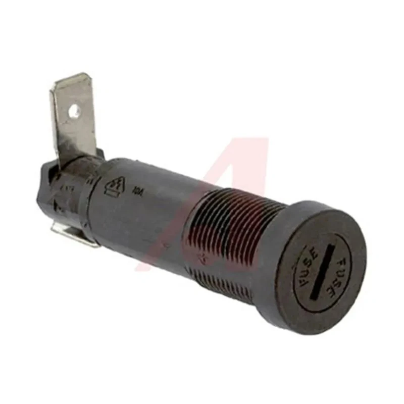 Littelfuse 10A Panel Mount Fuse Holder, 1 Pole, Glass Filled Thermoplastic Body, Compatible with 3AG Fuse 03455LS7H