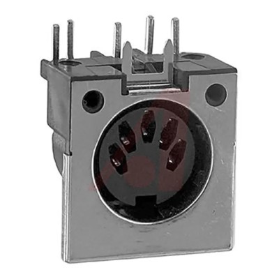 Switchcraft 5 Pole Right Angle Standard DIN Connector PCB Female 3A 34V DC 57PC5FS