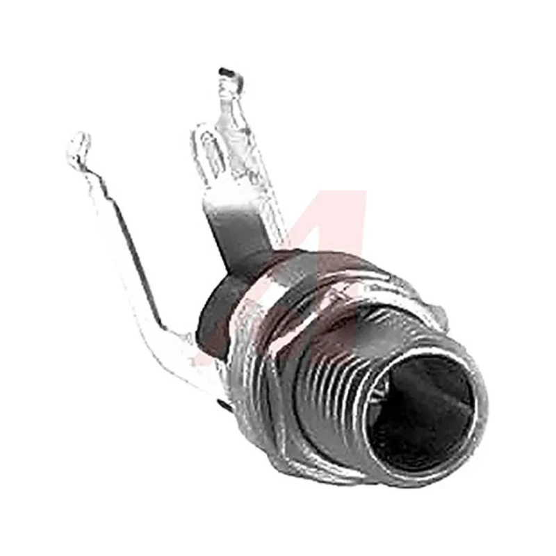 Switchcraft RA Right Angle DC Socket, Silver Plated Contacts, 5A Current, 12V Voltage, Panel Mount, Length 23.3mm L712RA