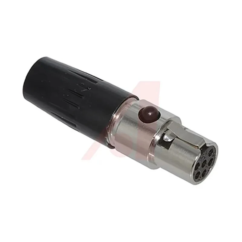 Switchcraft Cable XLR Connector, Straight, 125V AC Female, 6 Way, Silver Plating TA6FLX