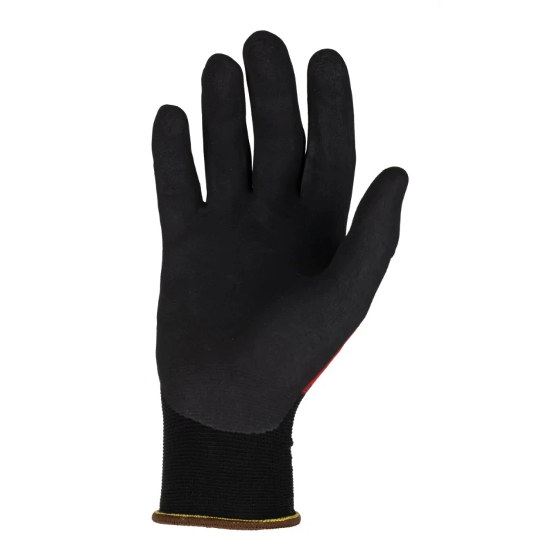 Skytec Beta 1 Black, Red Nylon, Spandex Work Gloves Size 10/XL Nitrile Foam Coating SKY50