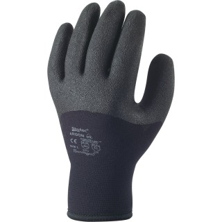 Skytec Black Nylon Work Gloves Size 10/XL with Polyvinyl Chloride PVC Coating Thermal Resistance SKY08