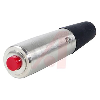 Switchcraft Push Button Switch Momentary Cable SPDT Red Actuator 6ft Length ED903
