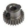 RS PRO Steel 25 Teeth Spur Gear 0.5 Module 4mm Bore 12.5 mm Pitch Diameter 9 mm Hub Diameter 878-7825