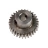 RS PRO Steel 30 Teeth Spur Gear 0.5 Module 4mm Bore 15 mm Pitch Diameter 9 mm Hub Diameter 878-7834