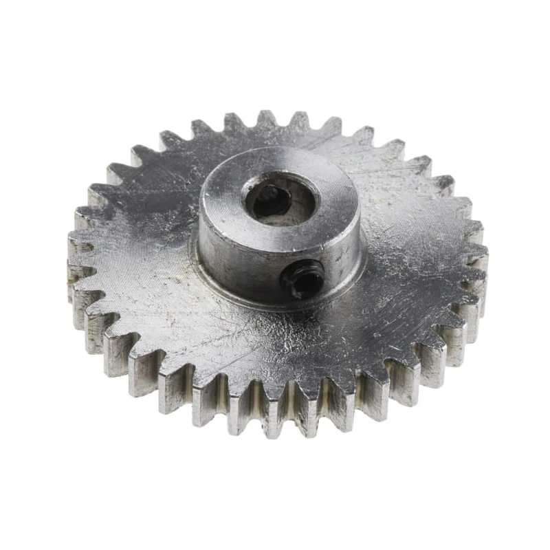 RS PRO Steel 30 Teeth Spur Gear, 1 Module, 6mm Bore, 30mm Pitch Diameter, 14mm Hub Diameter 878-7916