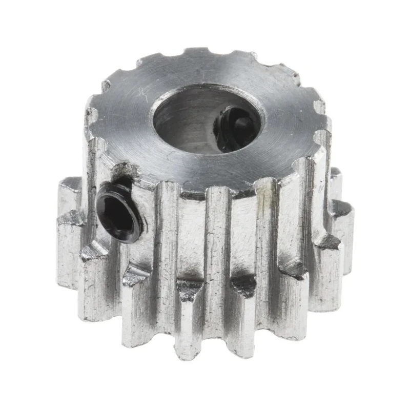 RS PRO Steel 15 Teeth Spur Gear 1 Module 6mm Bore 15 mm Pitch Diameter 14 mm Hub Diameter 878-7900