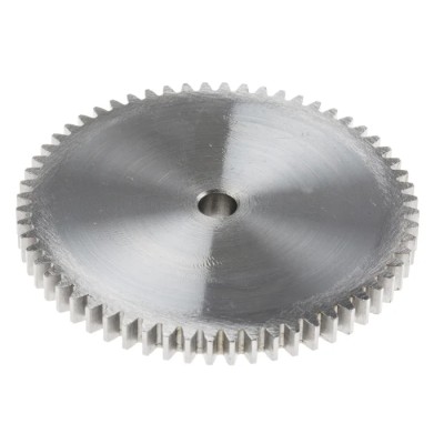 RS PRO Steel 60 Teeth Spur Gear, 1 Module, 6mm Bore, 60mm Pitch Diameter, 14mm Hub Diameter 878-7926
