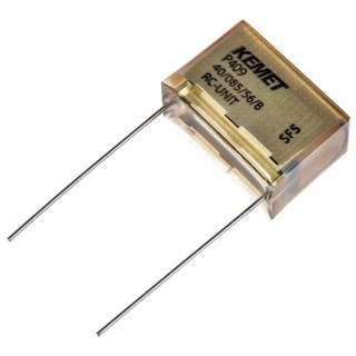 KEMET P409 Paper Capacitor X2 220nF 275V AC 275V DC Through Hole Mount P409CP224M275AH220