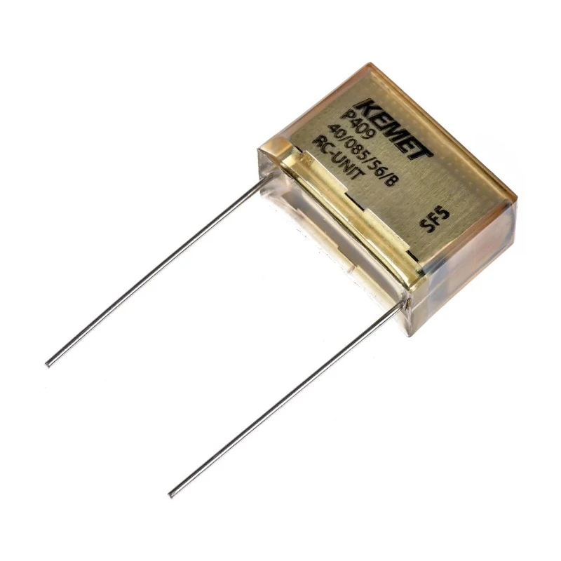 KEMET P409 Paper Capacitor X2 220nF 275V AC 275V DC Through Hole Mount P409CP224M275AH220
