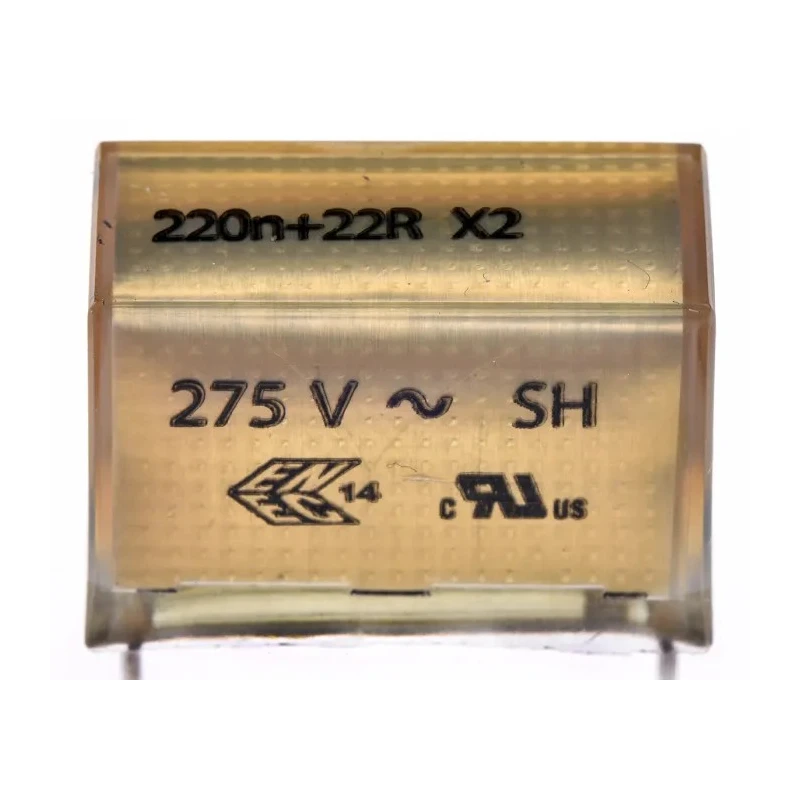 KEMET P409 Paper Capacitor X2 220nF 275V AC 275V DC Through Hole Mount P409CP224M275AH220
