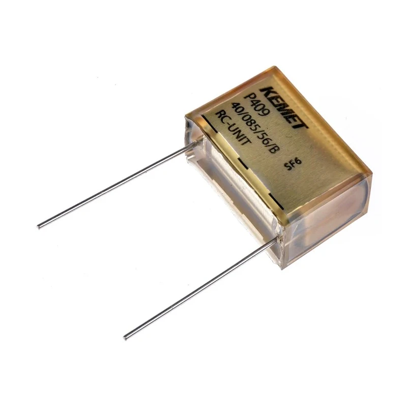 KEMET P409 Paper Capacitor X2 275V AC 275 V DC Through Hole Mount 470nF Capacitance P409EL474M275AH101