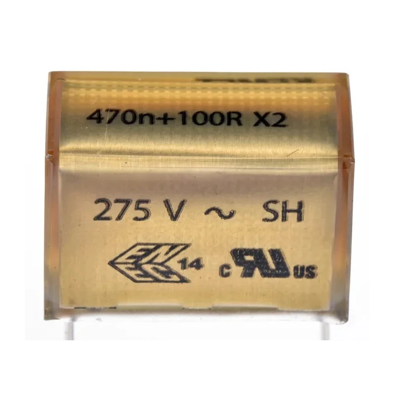 KEMET P409 Paper Capacitor X2 275V AC 275 V DC Through Hole Mount 470nF Capacitance P409EL474M275AH101