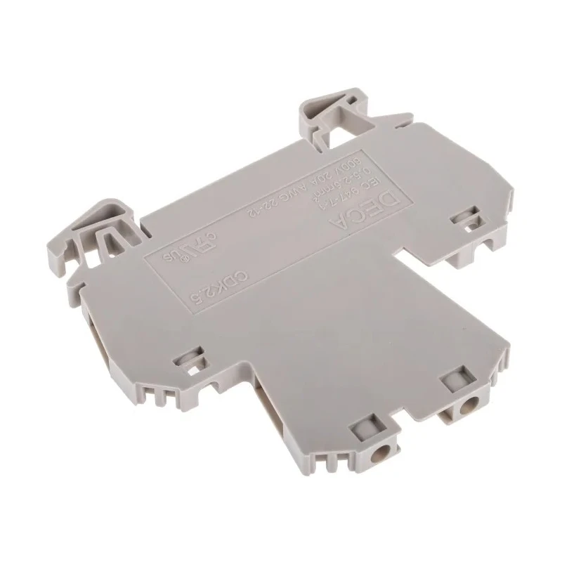RS PRO Double Level Terminal Block Beige 2.5mm² 2-Level Screw Termination 800V 24A 878-7471
