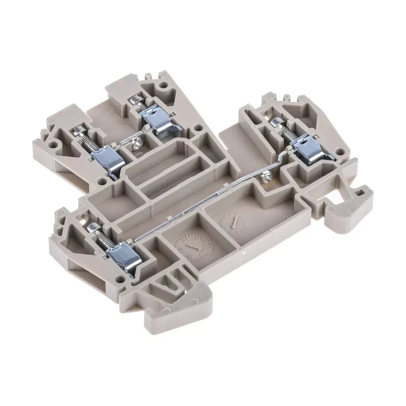 RS PRO Double Level Terminal Block Beige 2.5mm² 2-Level Screw Termination 800V 24A 878-7471