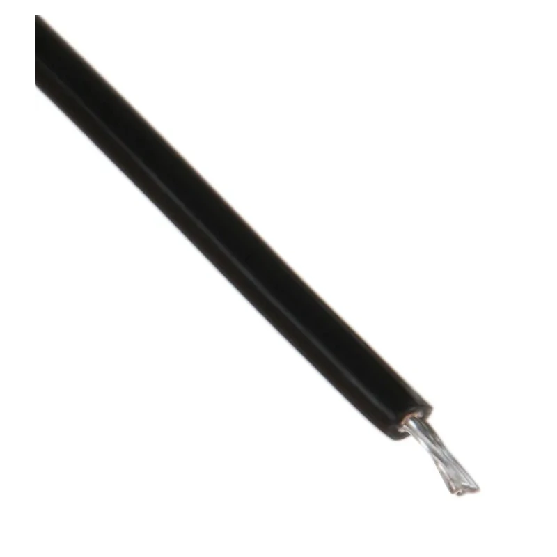 Alpha Wire Hookup Wire TEFLON Series Black 0.33 mm² 22 AWG Silver Plated Copper Core 600V 30 m 5855 BK005