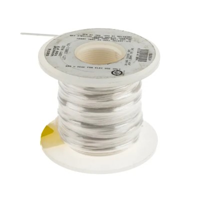 Alpha Wire 0.2 mm² Teflon Series White Hook Up Wire 24 AWG 19/0.13 mm Strands 30 m 1kV 200°C 5874 WH005