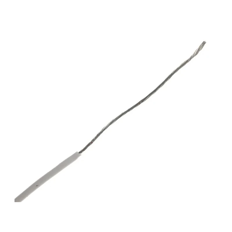 Alpha Wire 0.2 mm² Teflon Series White Hook Up Wire 24 AWG 19/0.13 mm Strands 30 m 1kV 200°C 5874 WH005