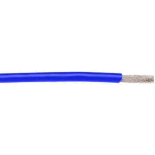 Alpha Wire Hookup Wire TEFLON Series Blue 0.33 mm², 22 AWG, 19/0.16 mm Core Strands, 30 m, Silver Plated Copper 5875 BL005