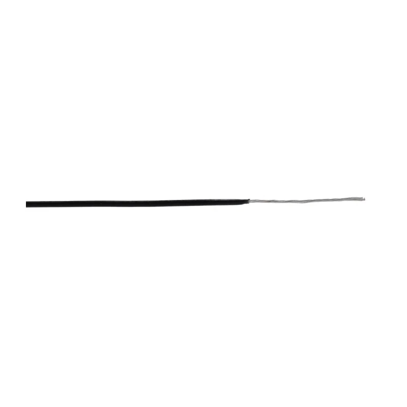 Alpha Wire Hookup Wire TEFLON Series Black 0.06 mm² 30 AWG 7x0.10mm Silver Plated Copper 250V 200°C 30 m 2841/7 BK005