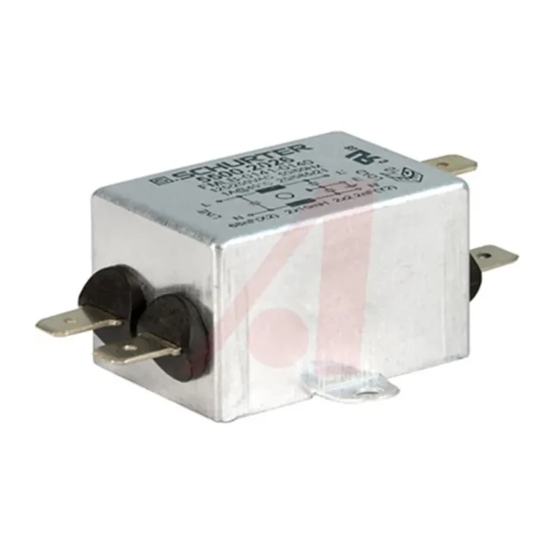 Schurter IEC Filter with Quick Connect Termination, Screw Mount, 250V 1A Line Filter 5500.2026