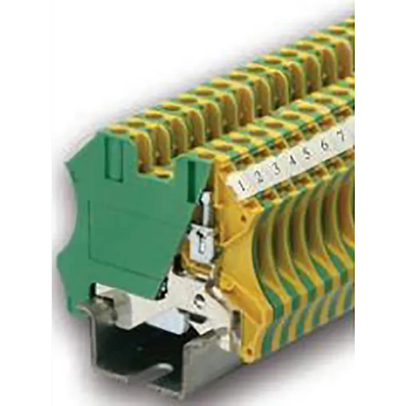 RS PRO 2-Way DIN Rail Earth Block, Polyamide Housing, Screw Termination, Wire Size 12 to 26 AWG, Voltage 8kV 878-7569