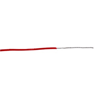 Alpha Wire Hookup Wire TEFLON Series Red 0.09 mm², 28 AWG, 30.5 m Length, 250V, Silver Plated Copper Conductor 2842/7 RD005
