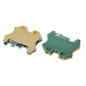 RS PRO 2-Way DIN Rail Earth Block, 0.5mm² to 6mm² Wire Size, Screw Termination, Polyamide Housing, 8kV Voltage 878-7578