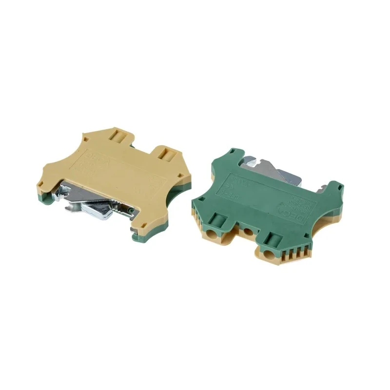RS PRO 2-Way DIN Rail Earth Block, 0.5mm² to 6mm² Wire Size, Screw Termination, Polyamide Housing, 8kV Voltage 878-7578