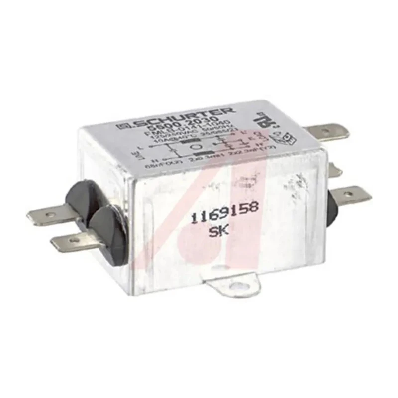Schurter IEC Filter FMLB-41 Series 250V 10A Screw Mount Quick Connect 5500.2030