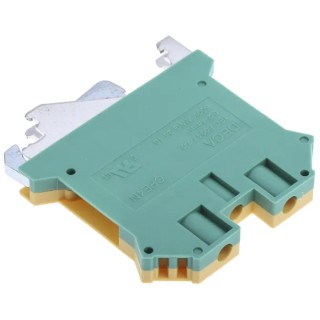 RS PRO 2-Way DIN Rail Earth Block, 0.2mm² to 4mm² Wire Size, Screw Termination, Polyamide Housing 878-7575