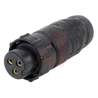 Switchcraft Circular Connector, 3 Contacts, Cable Mount, Plug Female, 13A, 250V, Bayonet Mating, IP68 IP69K Rated EN3C3F16X