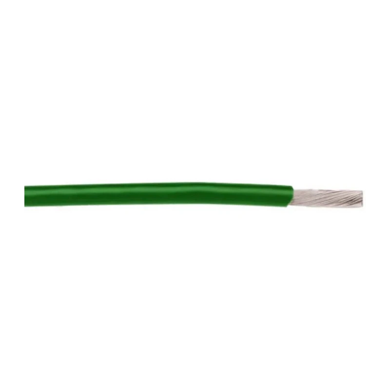 Alpha Wire Hookup Wire TEFLON Series Green 0.15 mm², 26 AWG, 19/38 Strands, 30.5 m Length, 250 V, 200°C Max 2843/19 GR005