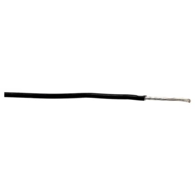 Alpha Wire Hookup Wire TEFLON Series Black 0.23 mm² Cross Section, 24 AWG, 7/0.20 mm Core Strands, 30 m Length 2844/7 BK005