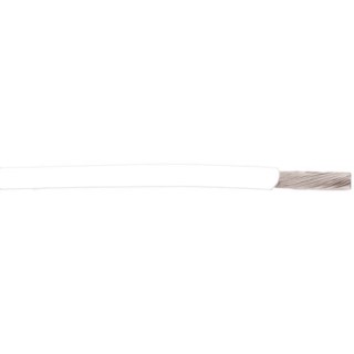 Alpha Wire Hookup Wire TEFLON Series White 0.09 mm², 28 AWG, 19/40 Strands, 100 ft, 250V, Flame Resistant 2842/19 WH005