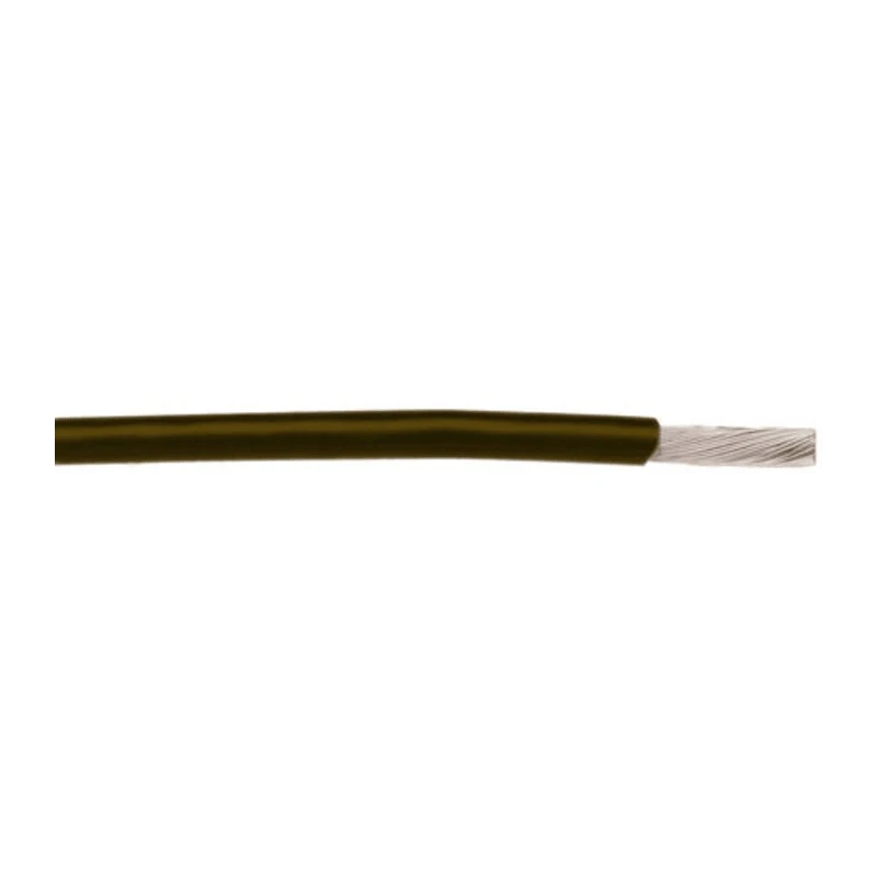 Alpha Wire Hookup Wire TEFLON Series Brown 0.15 mm² 26 AWG, 19/38 Strands, 30.5 m Length 250V 200°C 2843/19 BR005