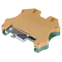 RS PRO 2-Way DIN Rail Earth Block 10mm² 1.5mm² 16AWG 6AWG Wire Screw Polyamide Housing 878-7550