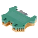 RS PRO 2-Way DIN Rail Earth Block 10mm² 1.5mm² 16AWG 6AWG Wire Screw Polyamide Housing 878-7550